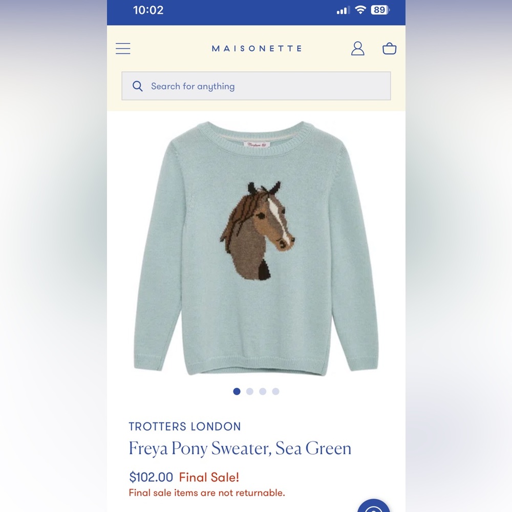 Confiture horse sweater in blue